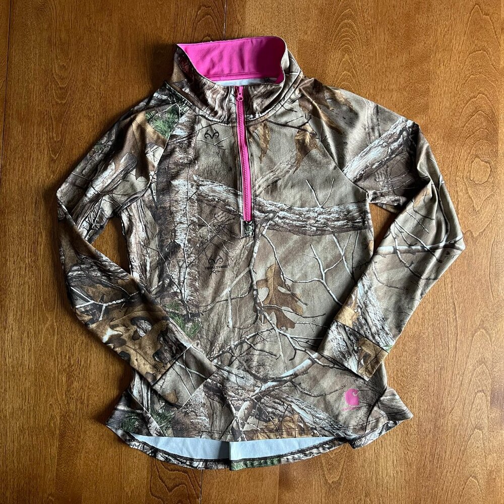 Carhartt Realtree camo top L 12